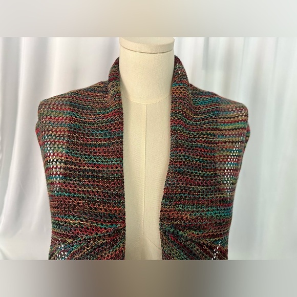 Studio JPR multicolor Knit Open Front Vest (775) - Picture 6 of 10